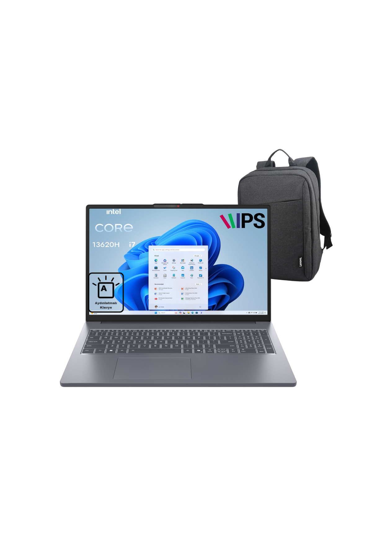 LENOVO Ideapad Slim 3 Intel Core I7 13620H 16 GB 512 SSD W11P 16" Fhd Bilgisayar P7 İşlemci