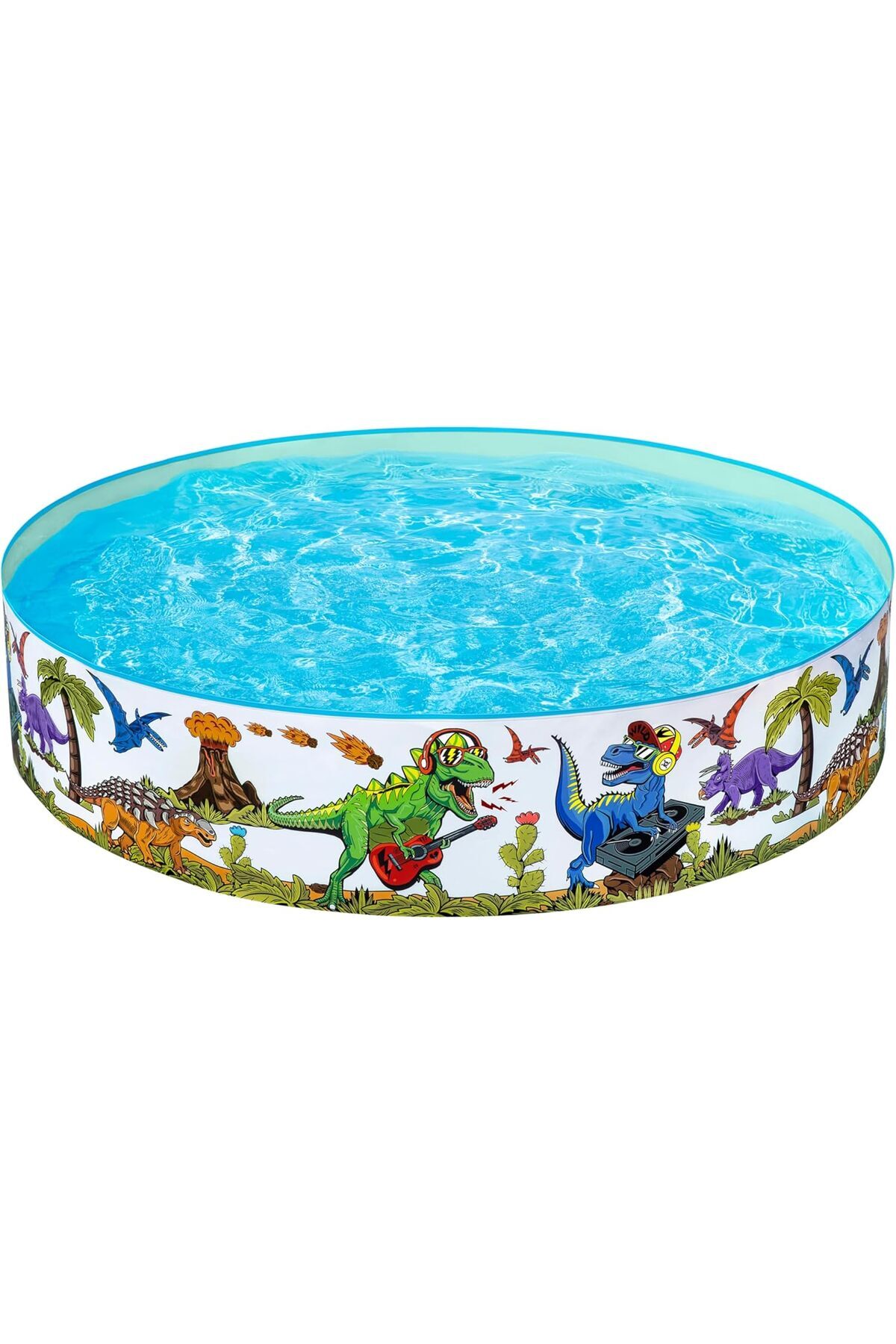 Yıldızan | Dinozor Çocuk Havuzu, Çocuk Yüzme Havuzu, Yer Üstü Şişirilebilir Havuz, Açık Bahçe Havuzu, 183 cm