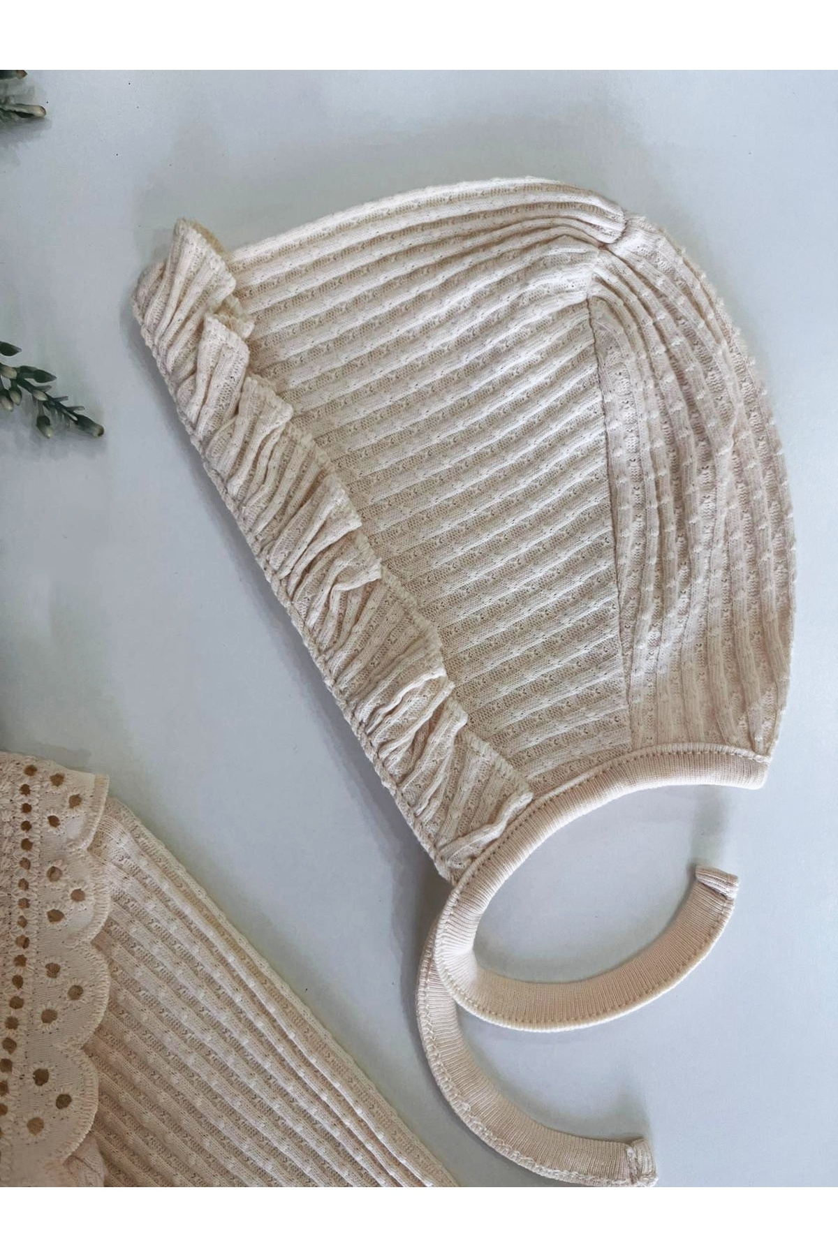 GizaKids %100 Pamuk Kız Bebek Yenidoğan 5 Parça Hastane Çıkışı / Zıbın Set / Mevlit fotoğrafı 6 (önizleme)