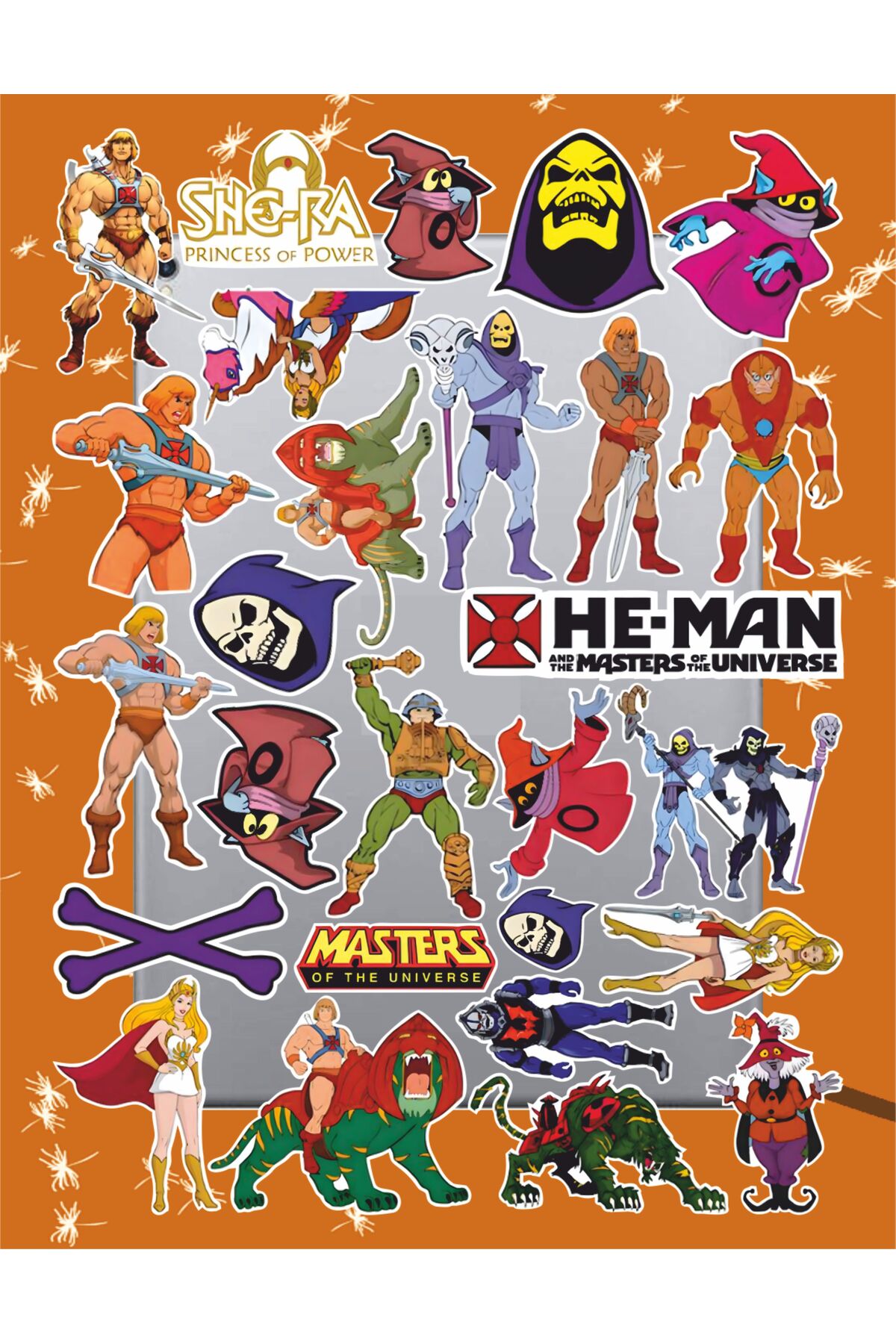 Heeman Sticker Hediyeni Al He-Man Çizgi Film Sticker Seti | Laptop Ajanda Notebook ...