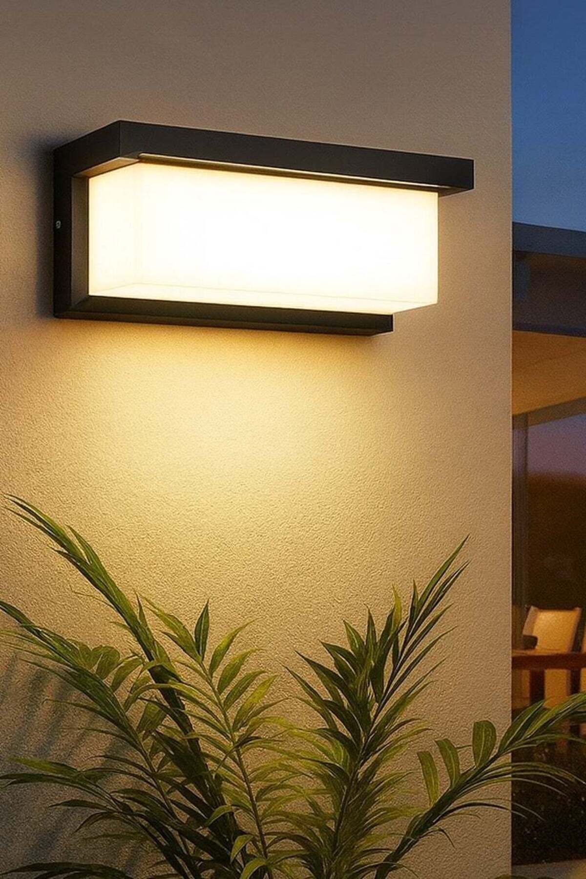 A distinctive outdoor wall-mounted light with a power of 24 watts