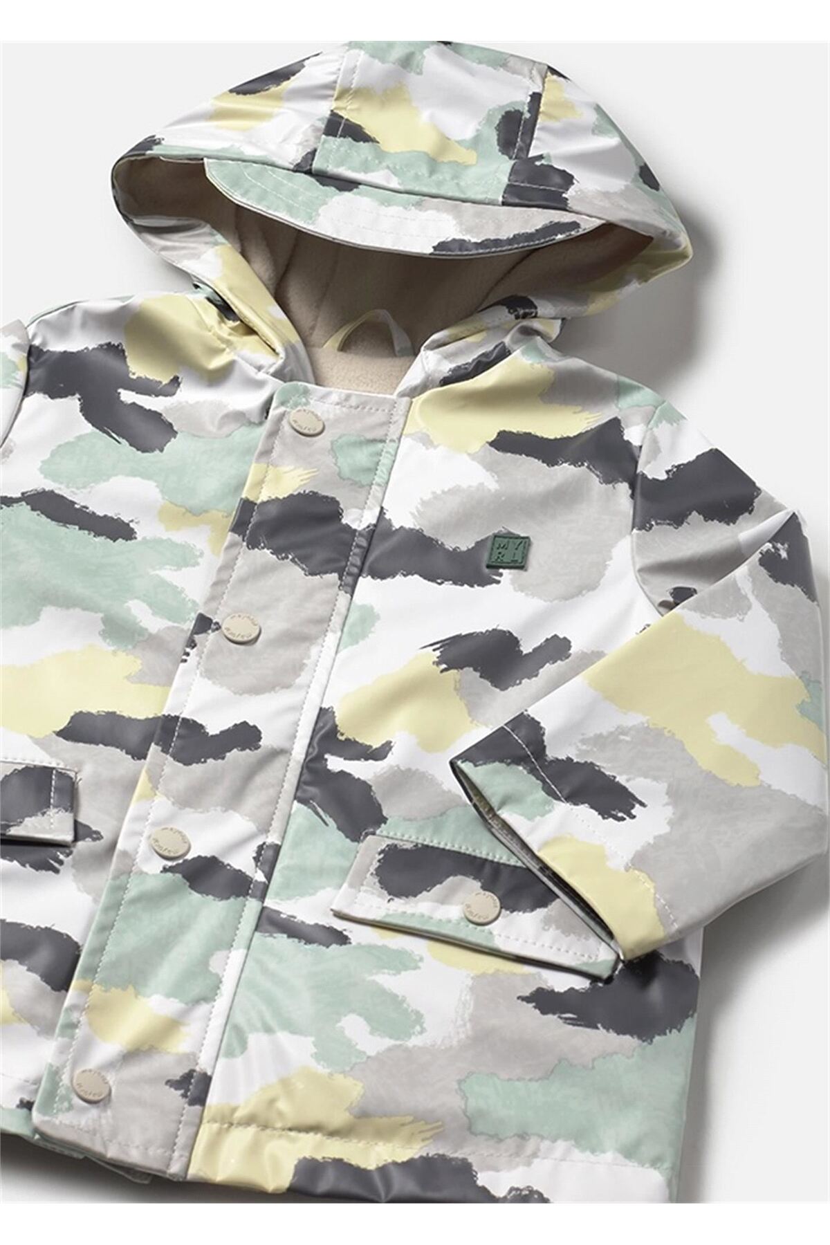 Mayoral Erkek Bebek Kapüşonlu Yağmurluk Renkli 2429 fotoğrafı 3 (önizleme)