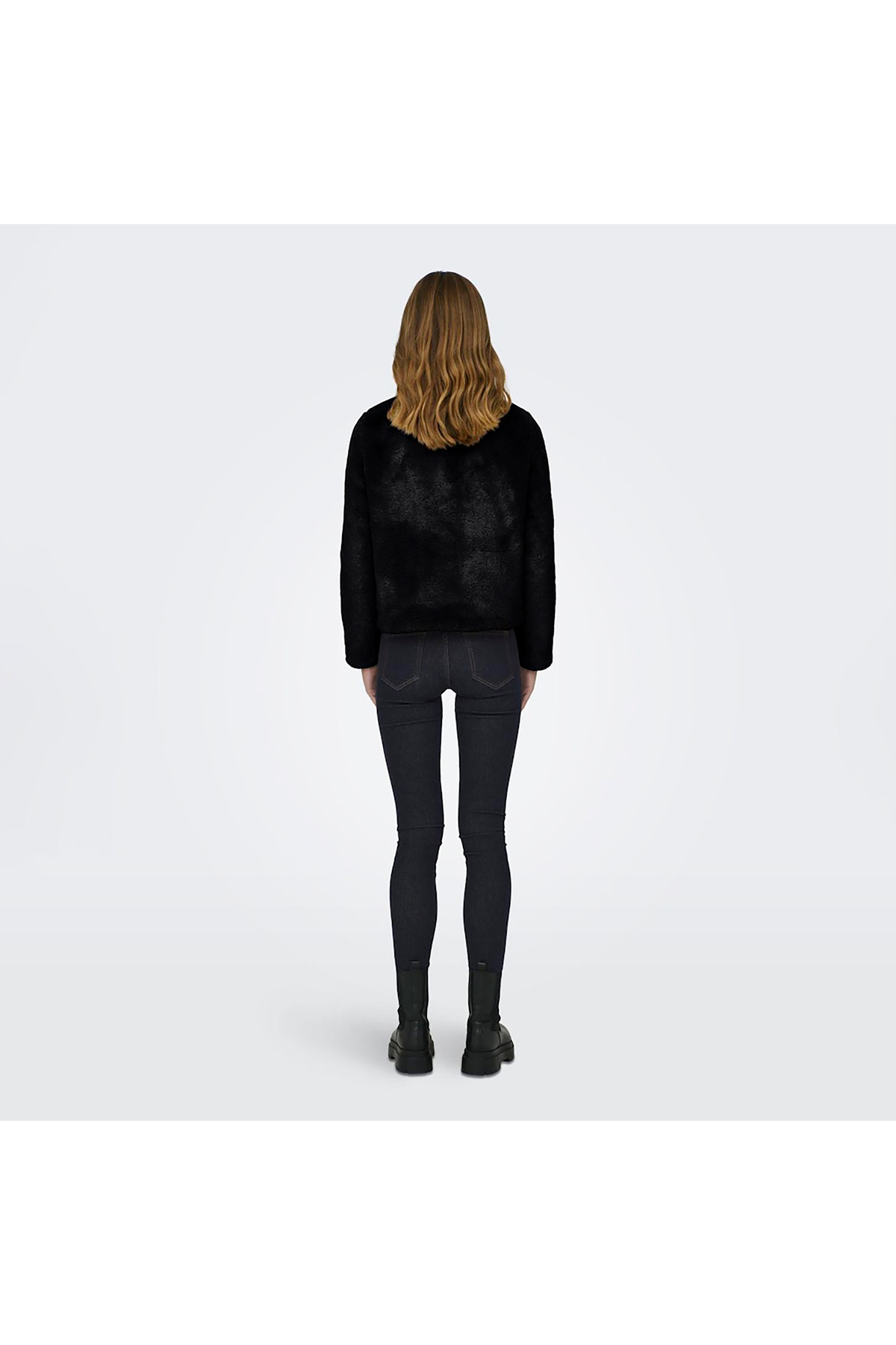 ONLY Vida Life Kadın Siyah Polar Ceket (15295423-B) görsel 2