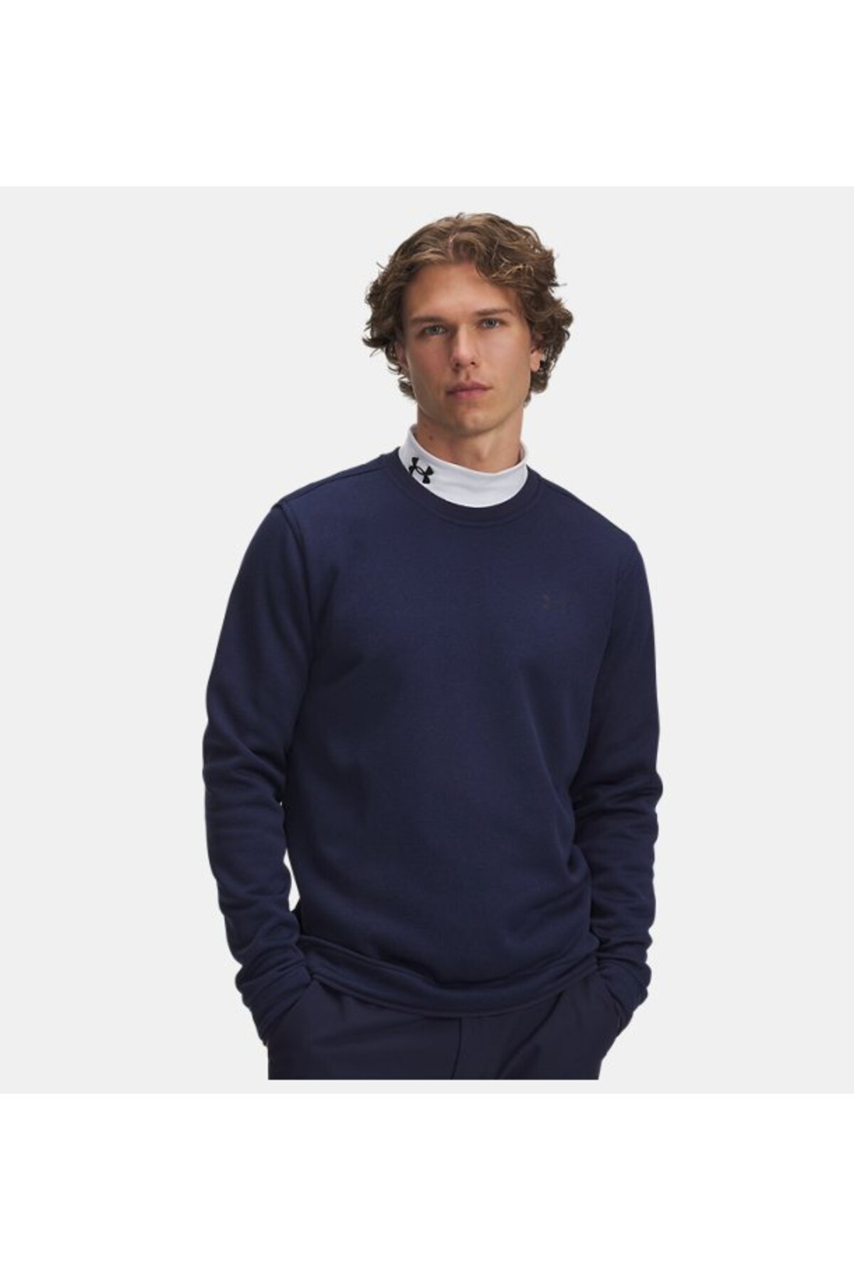 آندر آرمور سویشرت مردانه UA مدل Fleece Crew 6003723-410