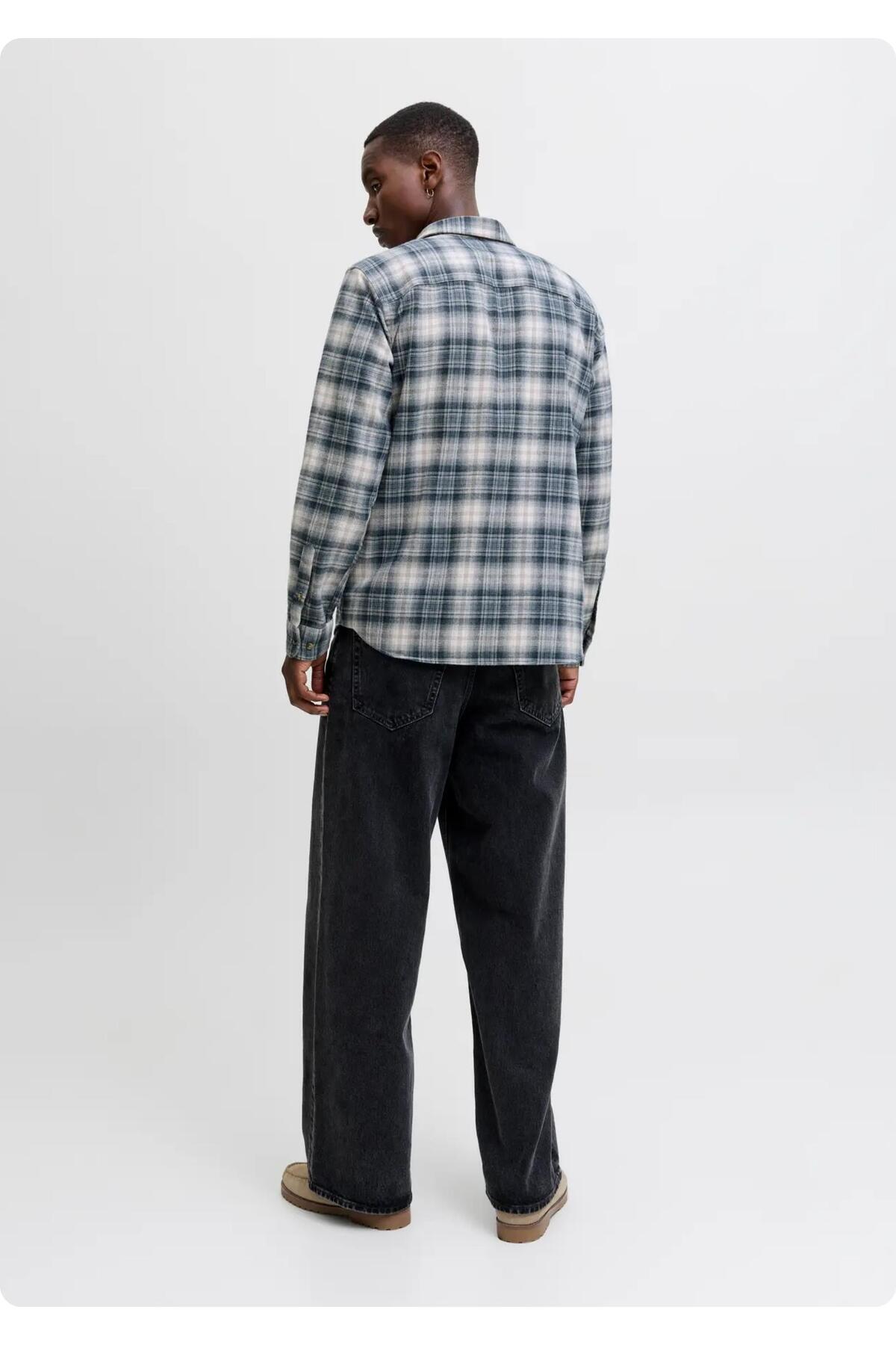 پیراهن مردانه راسته آستین بلند | جک اند جونز Jack & Jones 6KEGMBS37181 - تصویر 2