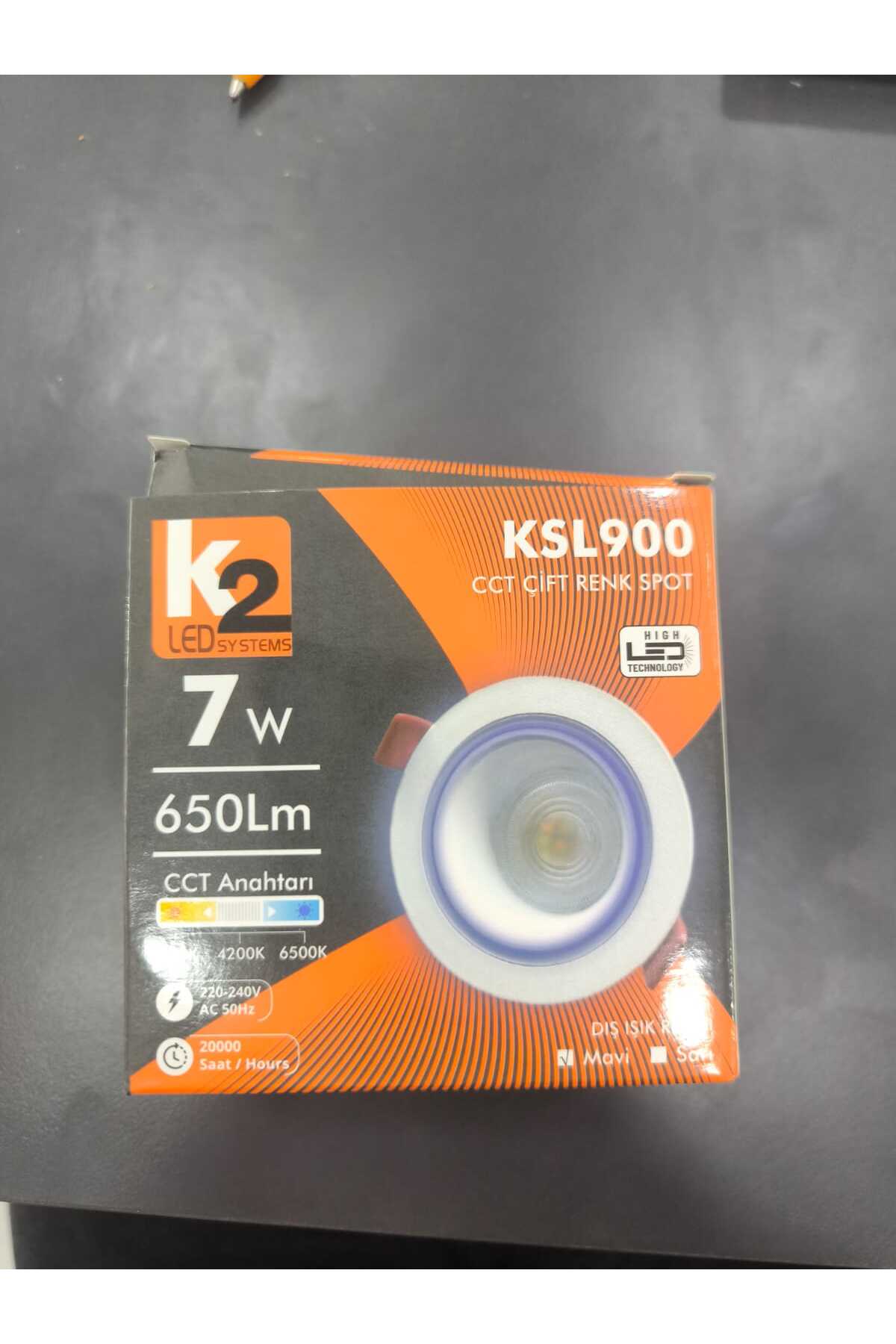 K2 7watt 3 renk+mavi spot - Fiyatı, Yorumları