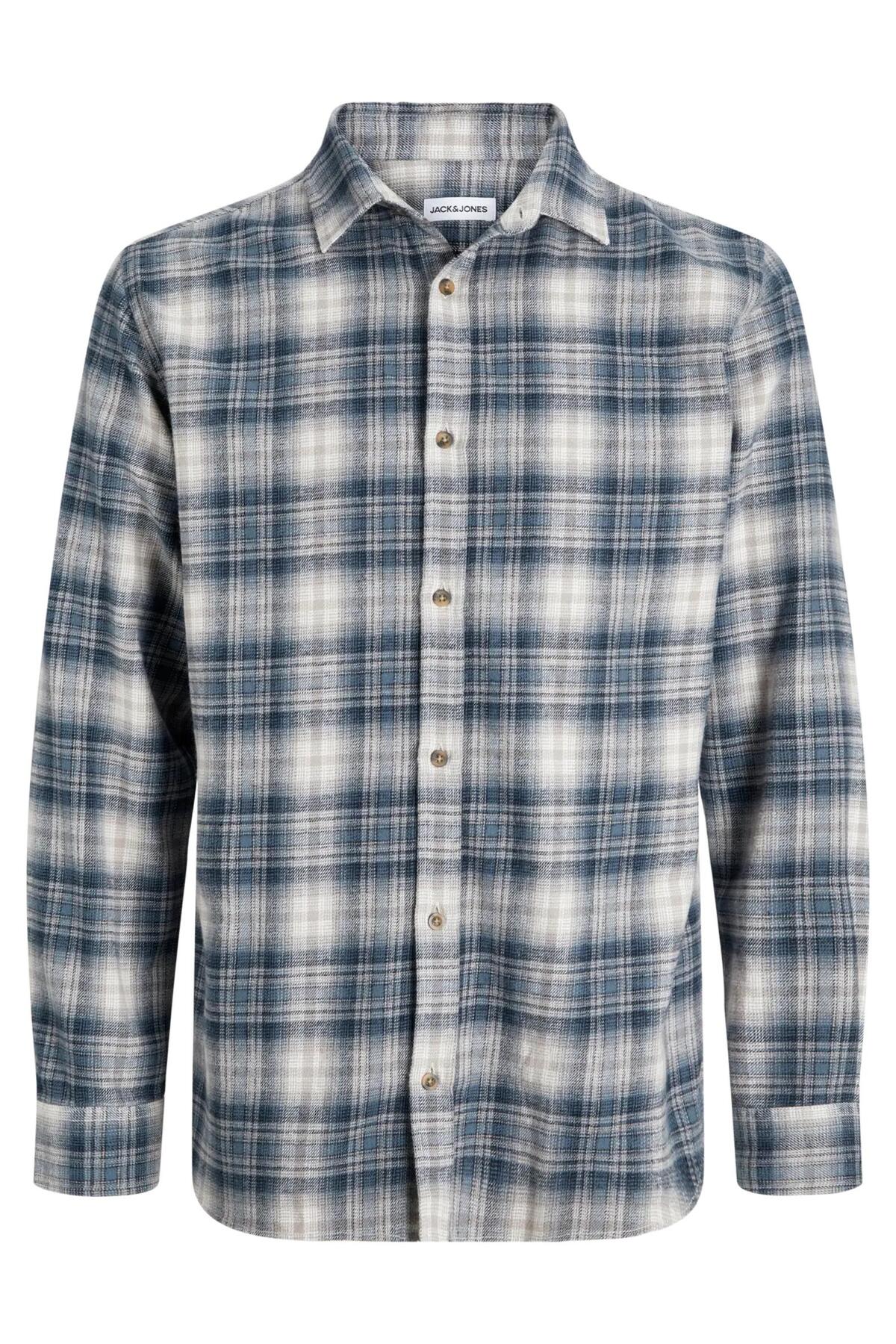 پیراهن مردانه راسته آستین بلند | جک اند جونز Jack & Jones 6KEGMBS37181 - تصویر 7
