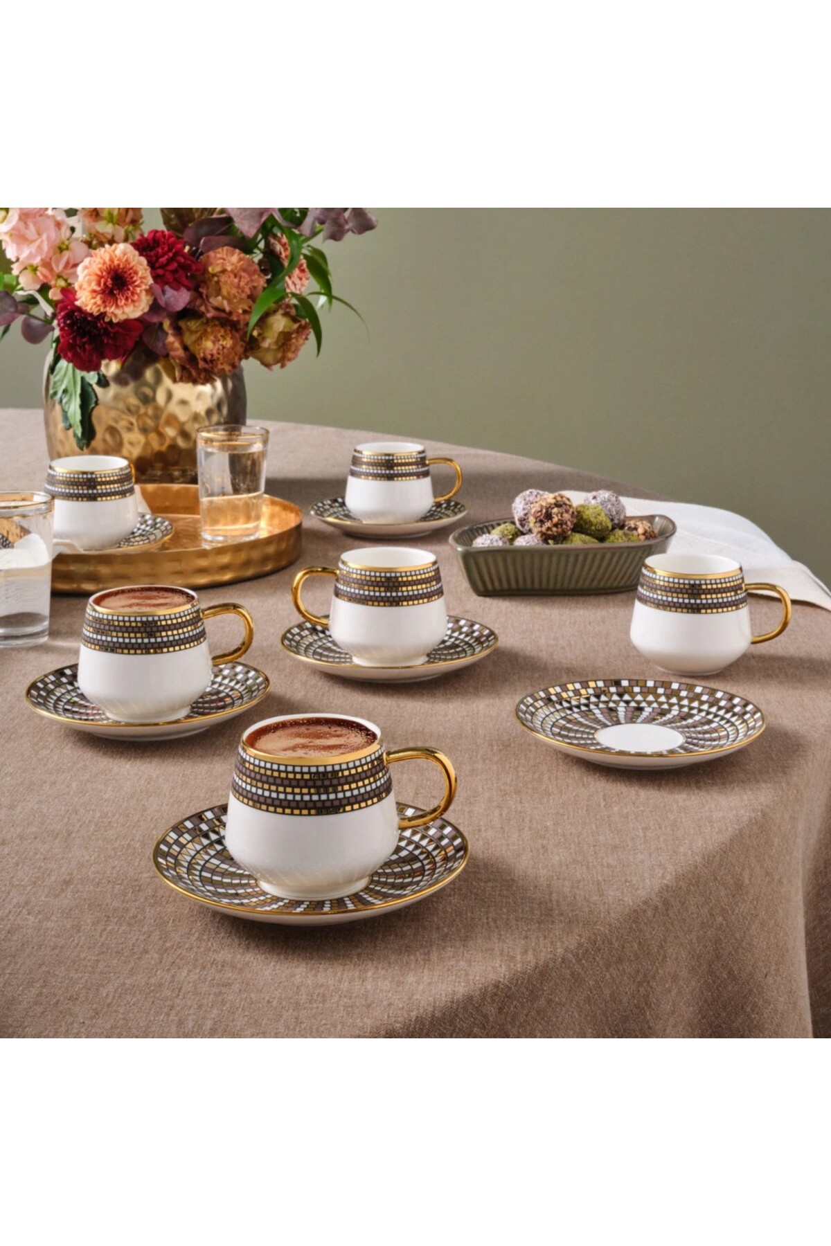 Karaca Belgin, 6 Person Kaffee Tasse Set, 90 ML