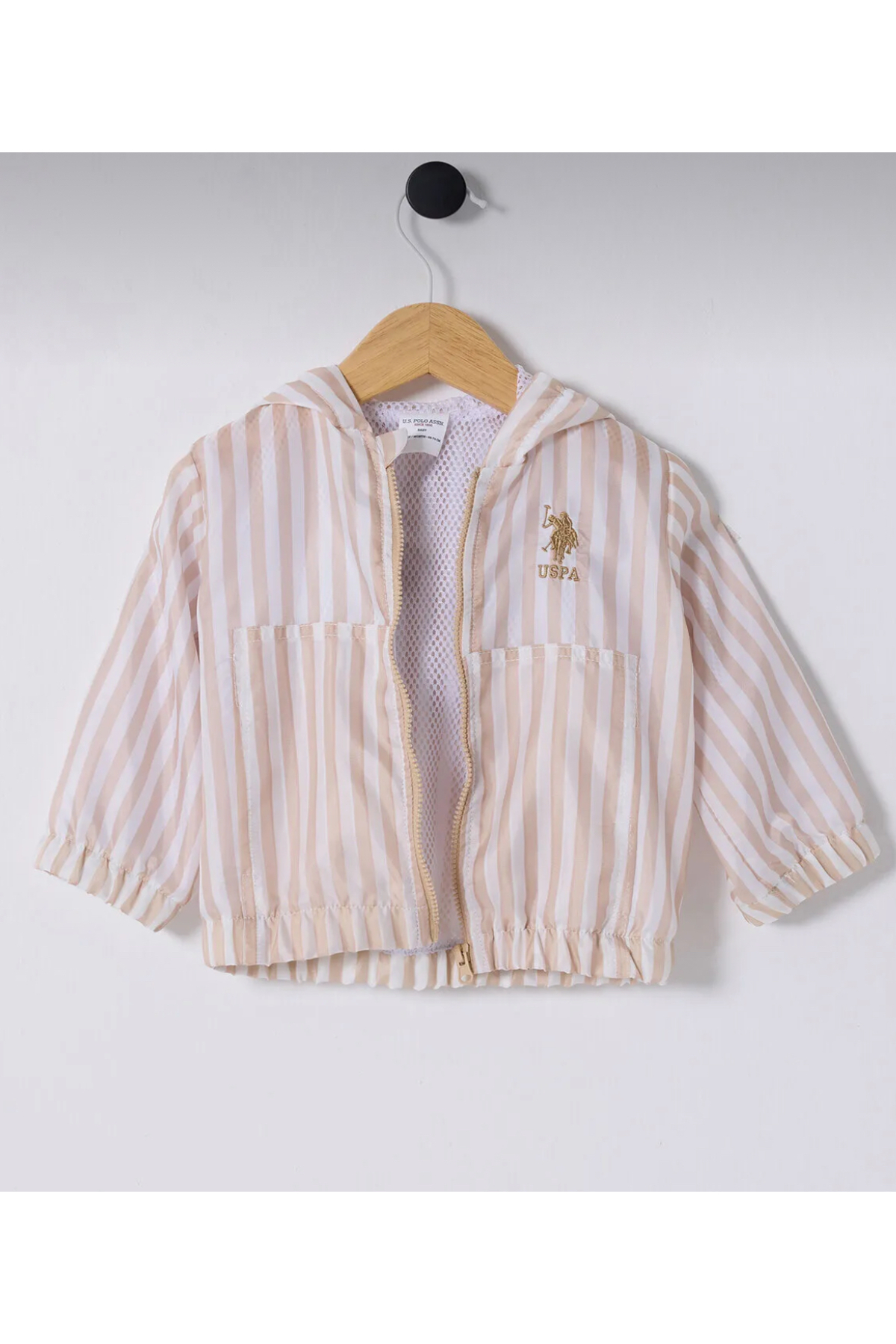 U.S. Polo Assn. U.S. Polo Erkek Bebek Yağmurluk Dokuma Kumaş Kumaş fotoğrafı 2 (önizleme)