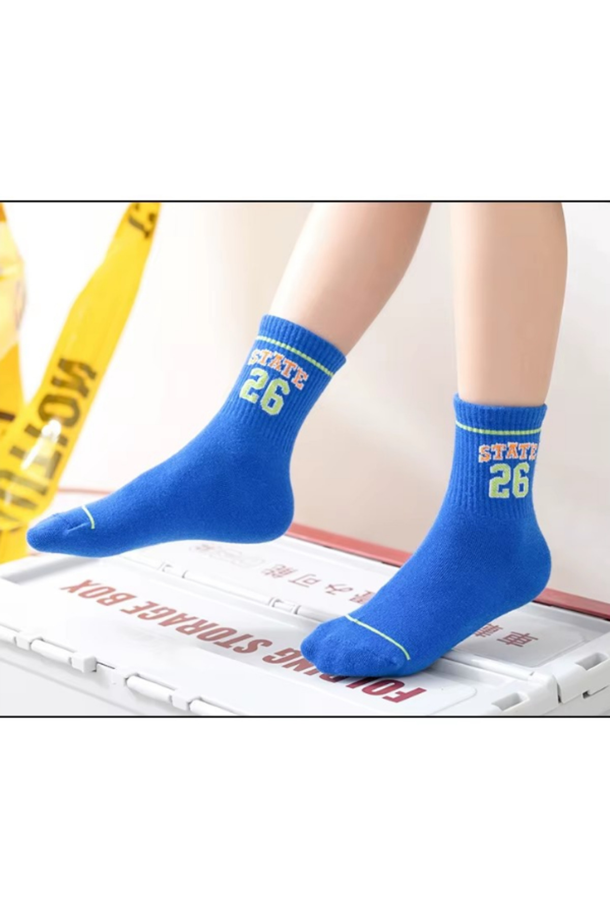 Hobins Sportswear & Company 5 Çift Kolej Bebek Çorap Ve Çocuk Çorabı Okul & Günlük Kullanım fotoğrafı 3 (önizleme)