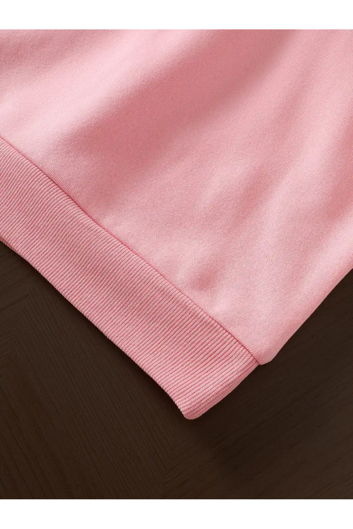 LOUİSA Kız Çocuk Pembe Kapşonlu Aloha Palmiye Baskılı Sweatshirt fotoğrafı 3 (önizleme)