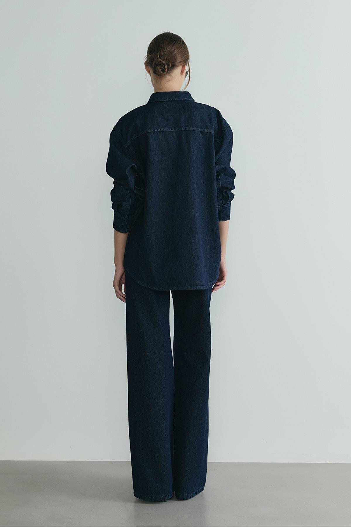 Suud Collection  Mavi 88 Wide Leg Jean - Görsel 7