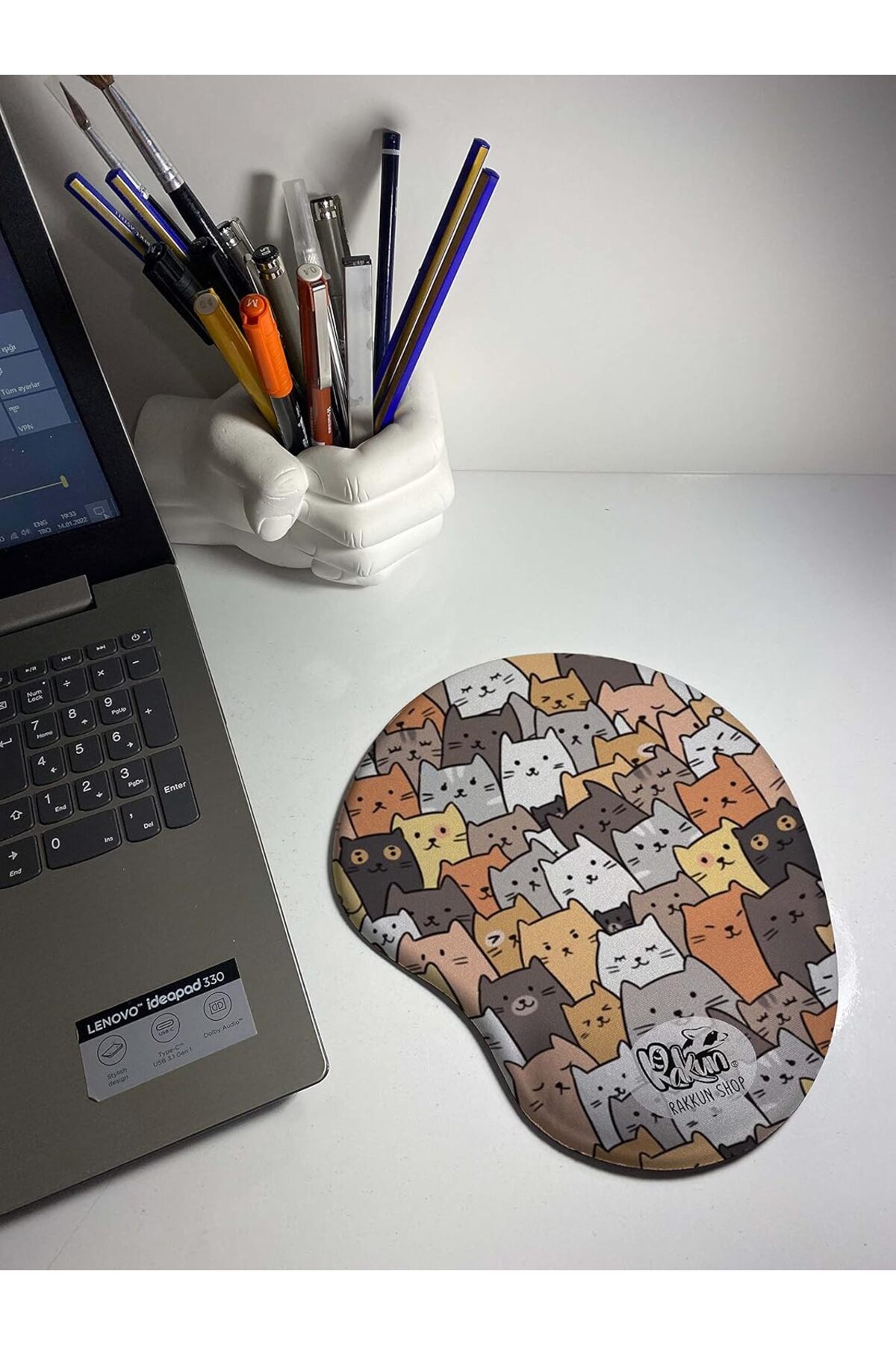 Yıldızan - Kediler Baskılı Bilek Destekli Mouse Pad 1171935