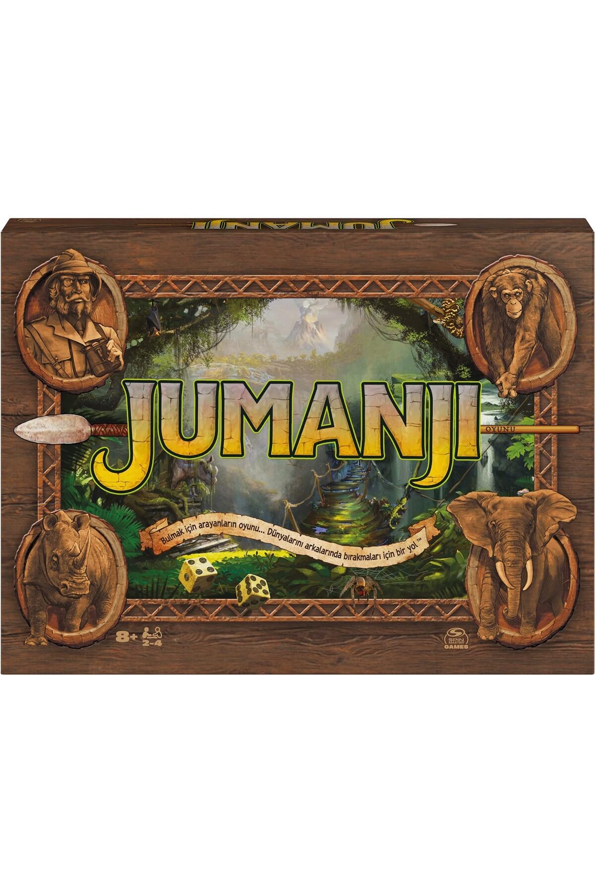 STOREMAX Games - Jumanji - 8 yaşından itibaren 2-4 cesur için aksiyon aile oyunu - heyecan verici zorluklarla
