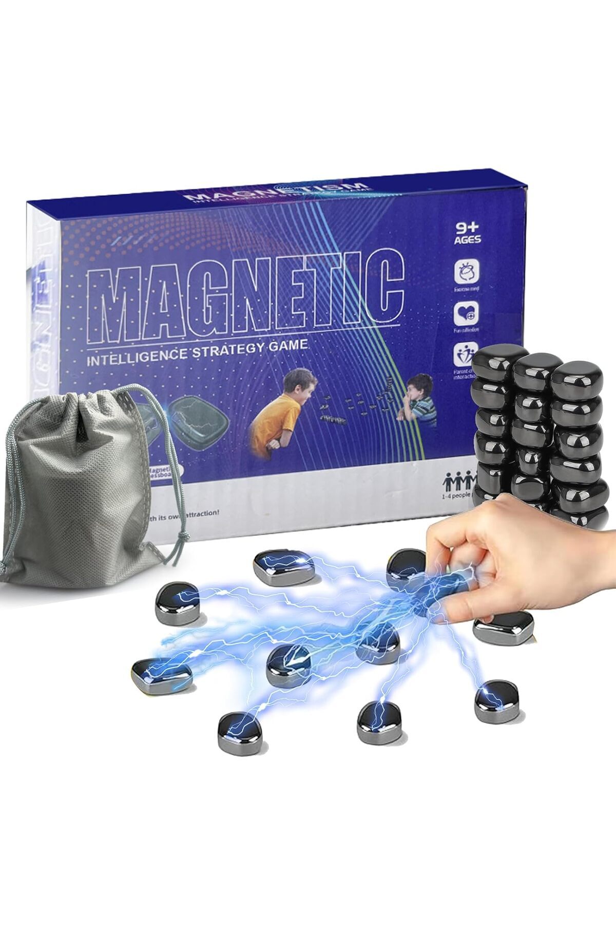 STOREMAX Manyetik oyun, manyetik satranç seti, masa manyetik oyunu, satranç, parti aksesuarı için manyetik ta