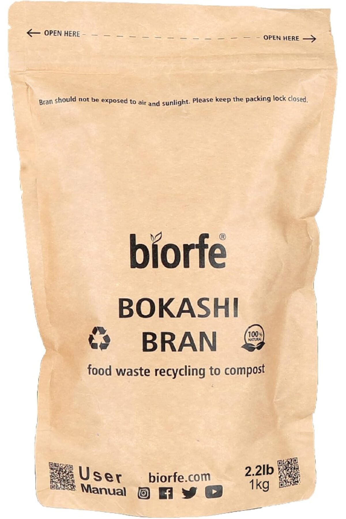 STOREMAX Bokashi Kepeği 1 kg, İç ve Dış Mekan Kompost Kovaları için Hızlı ve Kompost Başlatıcı 1157054
