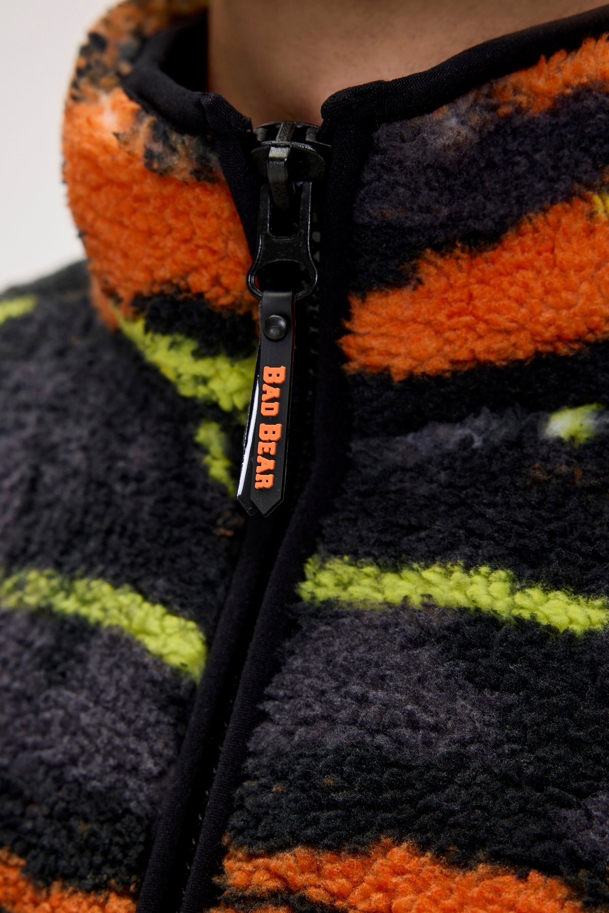 Bad Bear  Vernon Siyah Erkek Full-Zip Polar Sweatshirt - Görsel 4