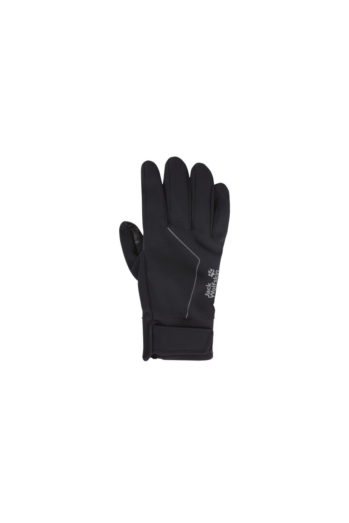 جک ولف اسکین Refl Winter Glove Unisex Black Glove UNISEX GLOVE A65231