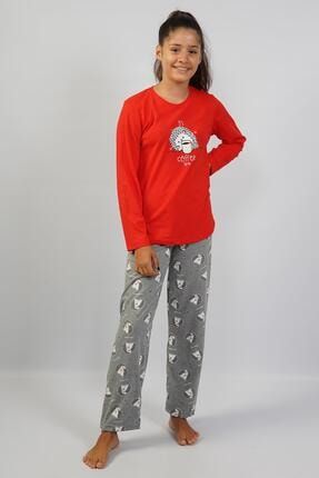 Kız Çocuk Coffee Time Kirpi Desenli Pijama Takımı LNGEPU-3020-3021