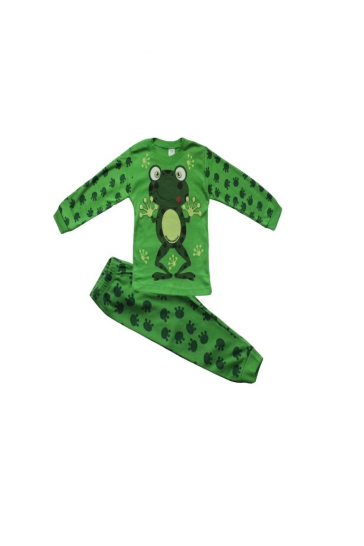 Süpermini-Children's Pajama Set with Frog Figure 4 5 6 Years 2