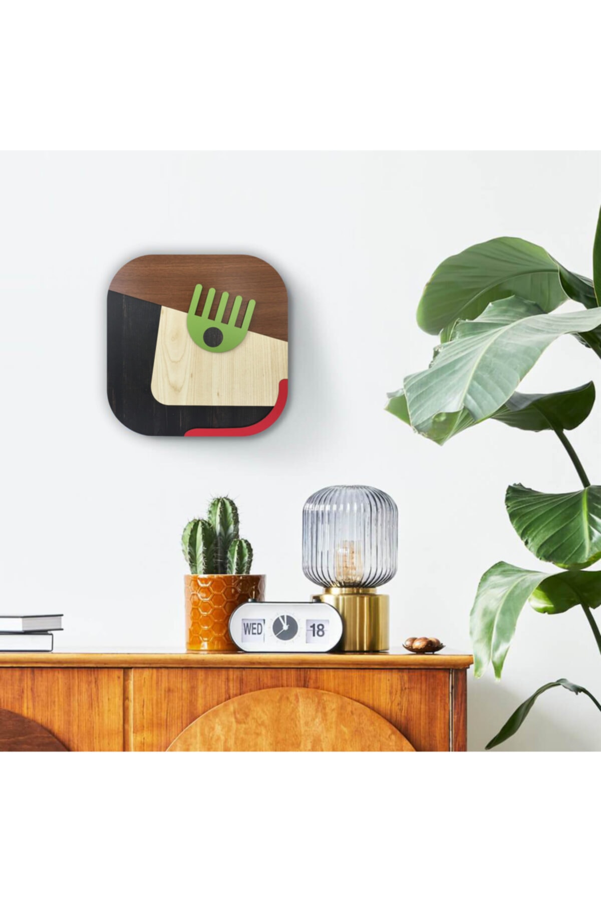 Ahşap Maske Duvar Dekoru S3