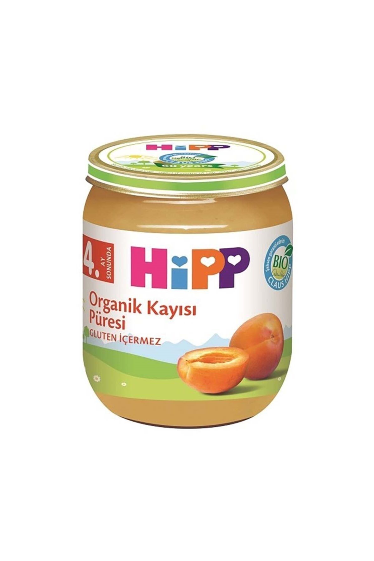 Hipp ( 1 ADET ) Hipp Kayısı Püresi Kavanoz Mama 125 gr 4+Ay