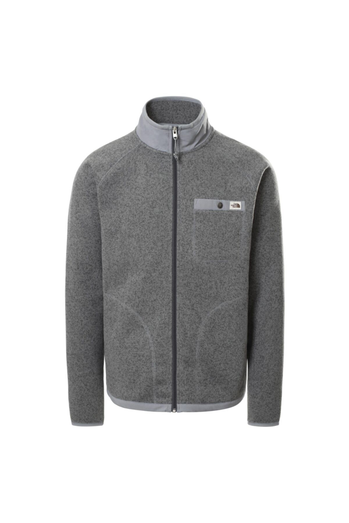 Grey fuzzy north face new arrivals