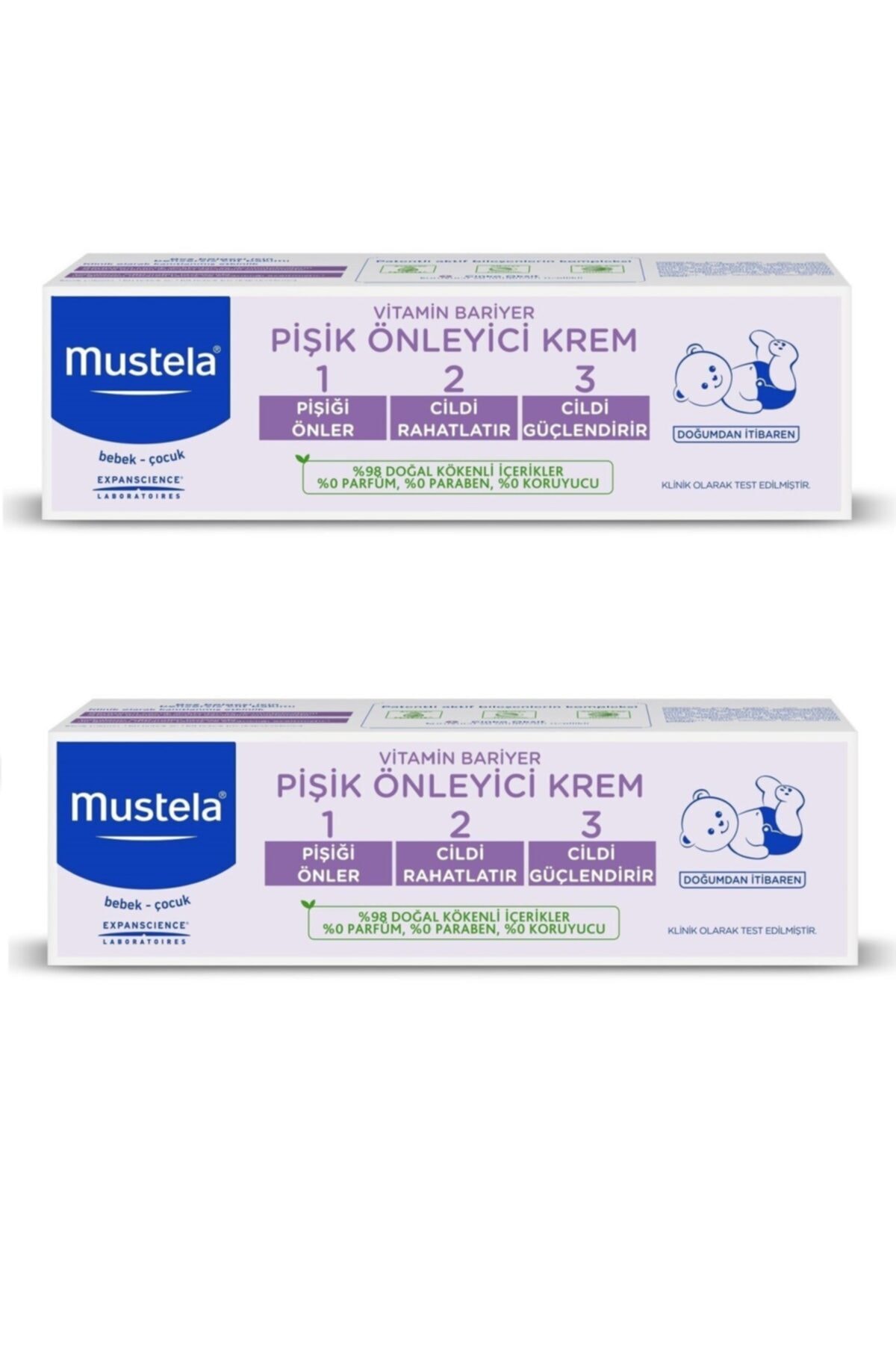 Mustela Vitamin Barrier 1-2-3 Cream 100ml X 2 Adet