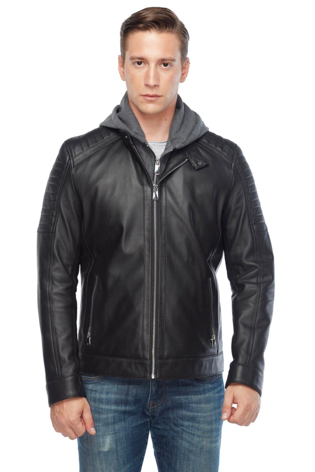کاپشن چرم دری زا 35-8755