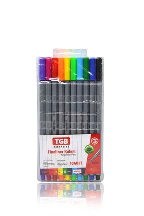 10 Renk Fineliner Kalem 0.4mm Uç tgb Fineliner kalemler