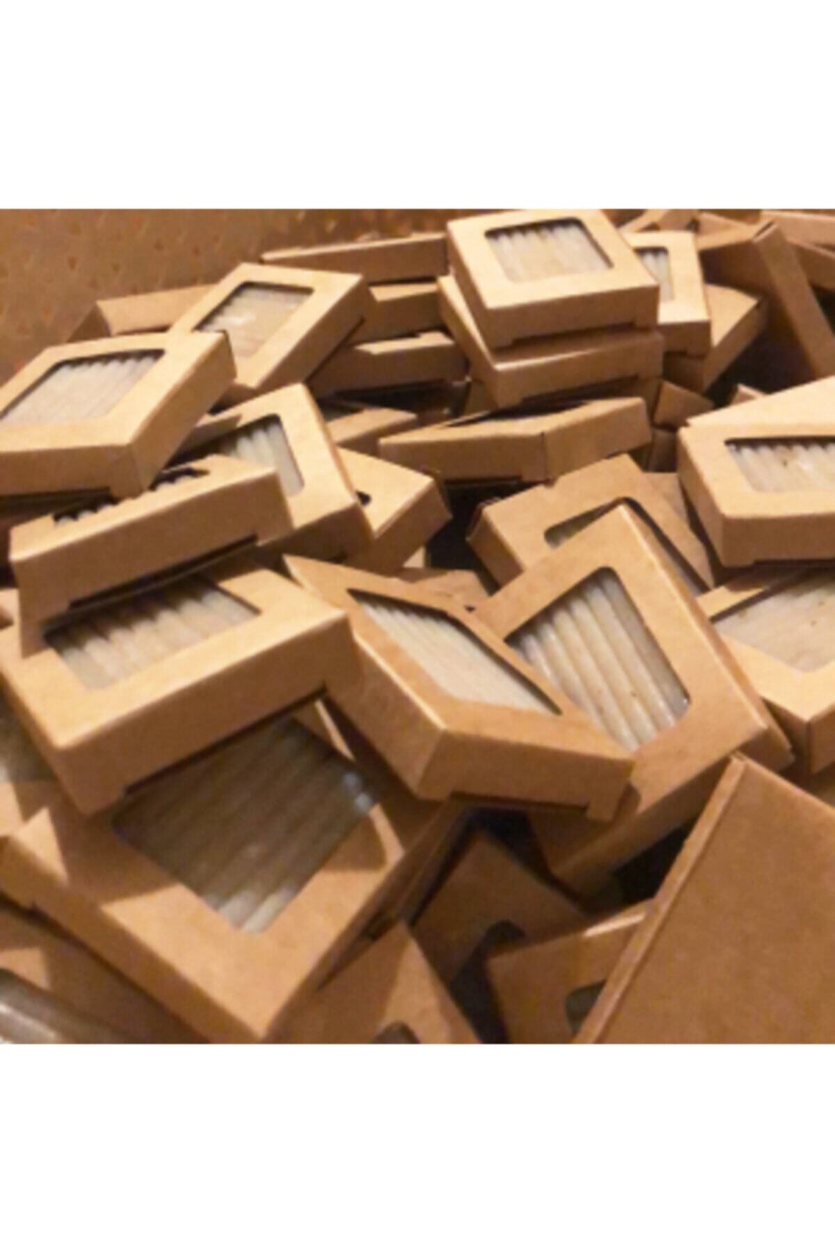 Nikah Şekeri Market Kraft Kutulu Sabun Lavanta Taneli Tırtıklı 10 Adet (söz-nişan-nikah-hediyelik-süsleme)