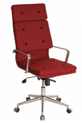 Desy Çalışma Sandalyesi Ofis Sandalyesi Yönetici Koltuğu Kırmızı DE01