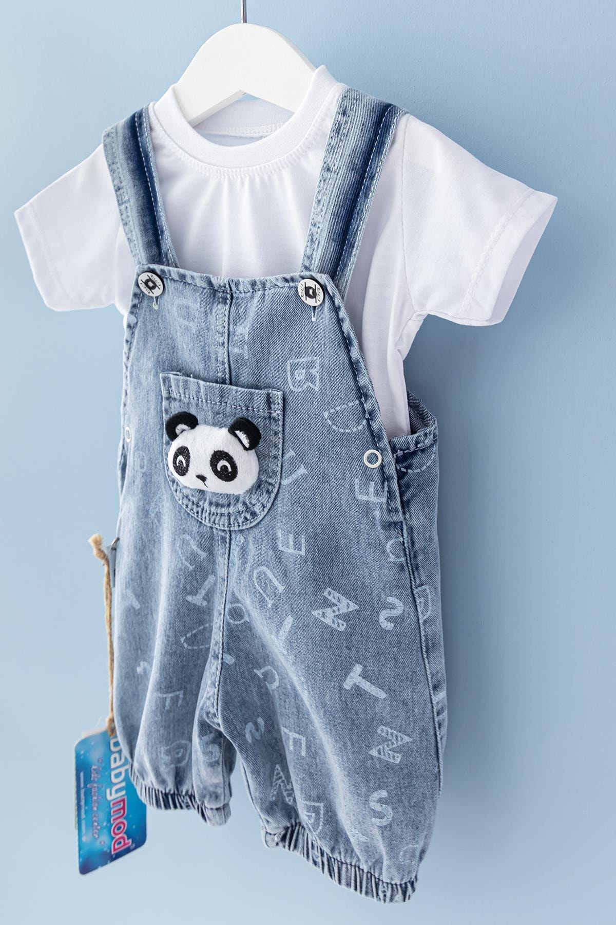Babymod Koala Figurlu Denim Kumas Erkek Bebek Salopet Tulum Takim Fiyati Yorumlari Trendyol
