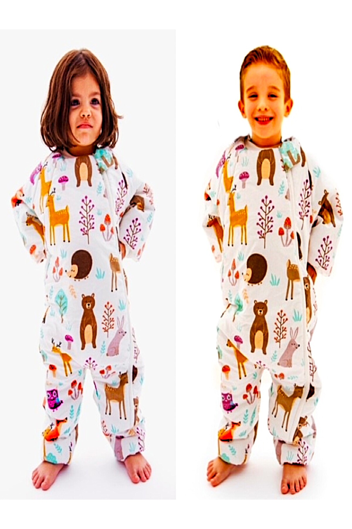 Happystore Kalın Uyku Tulumu Kışlık 2,5 Tog Kız Ve Erkek Çocuk Bebek Sevimli Hayvanlar Uyku Tulumu fotoğrafı 7 (önizleme)