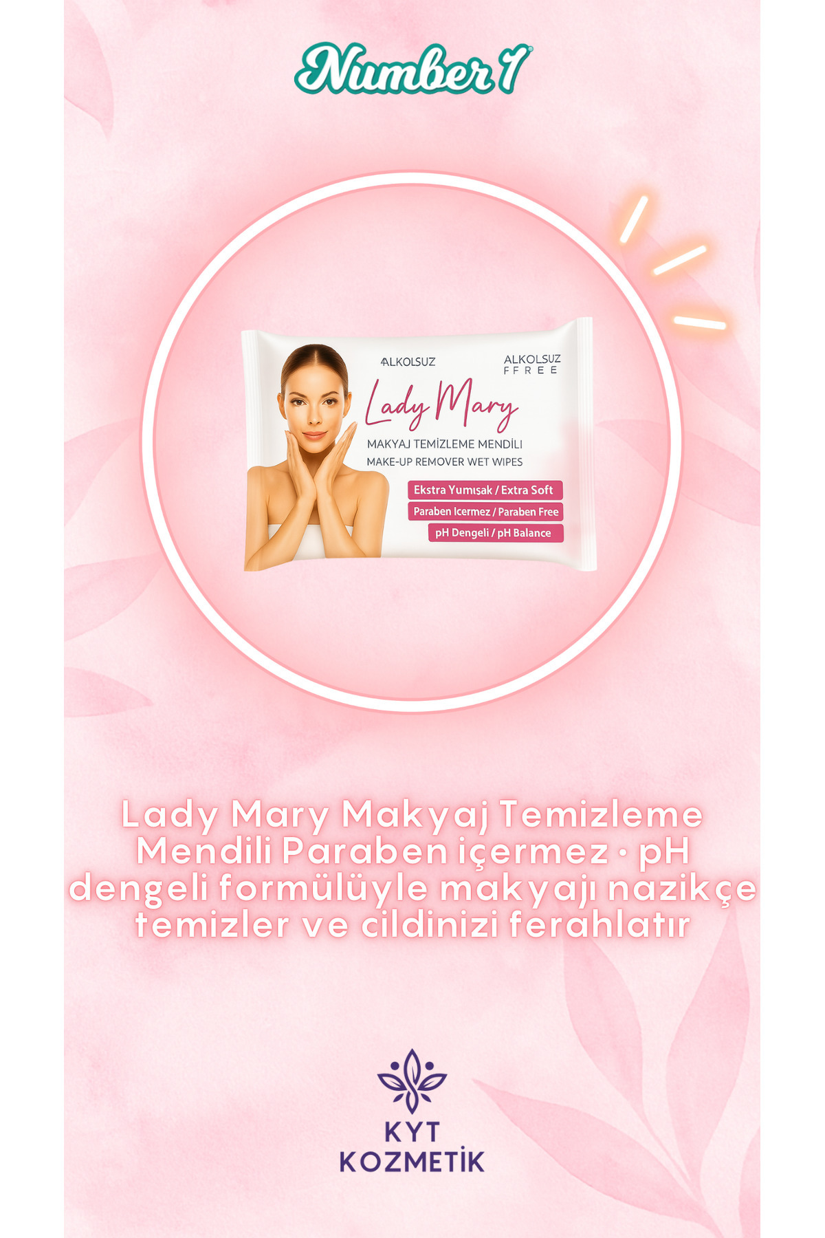 LADY MARY FASHİON Lady Mary Makyaj Temizleme Mendili 25'li