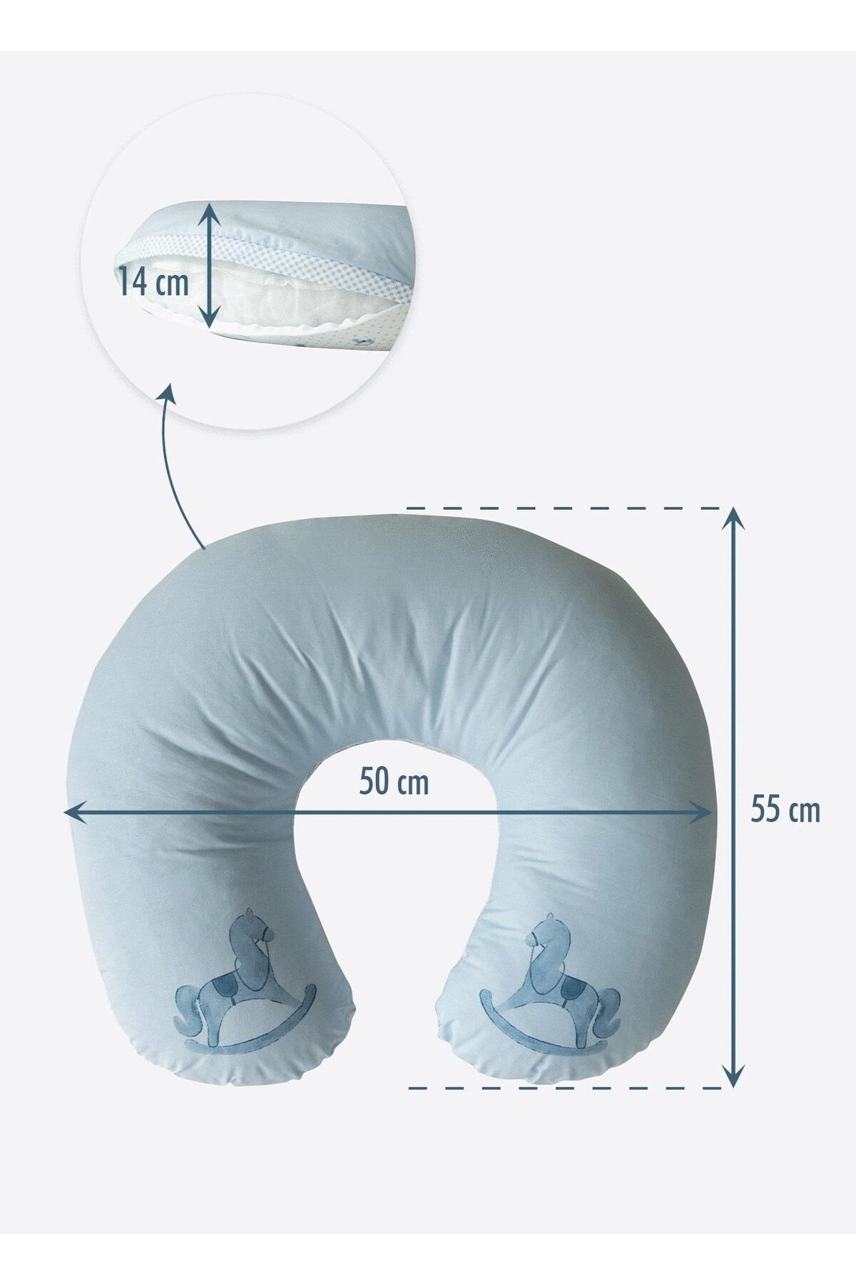 kitikate My Toy Çok Fonksiyonlu Emzirme Yastığı Mavi fotoğrafı 5 (önizleme)