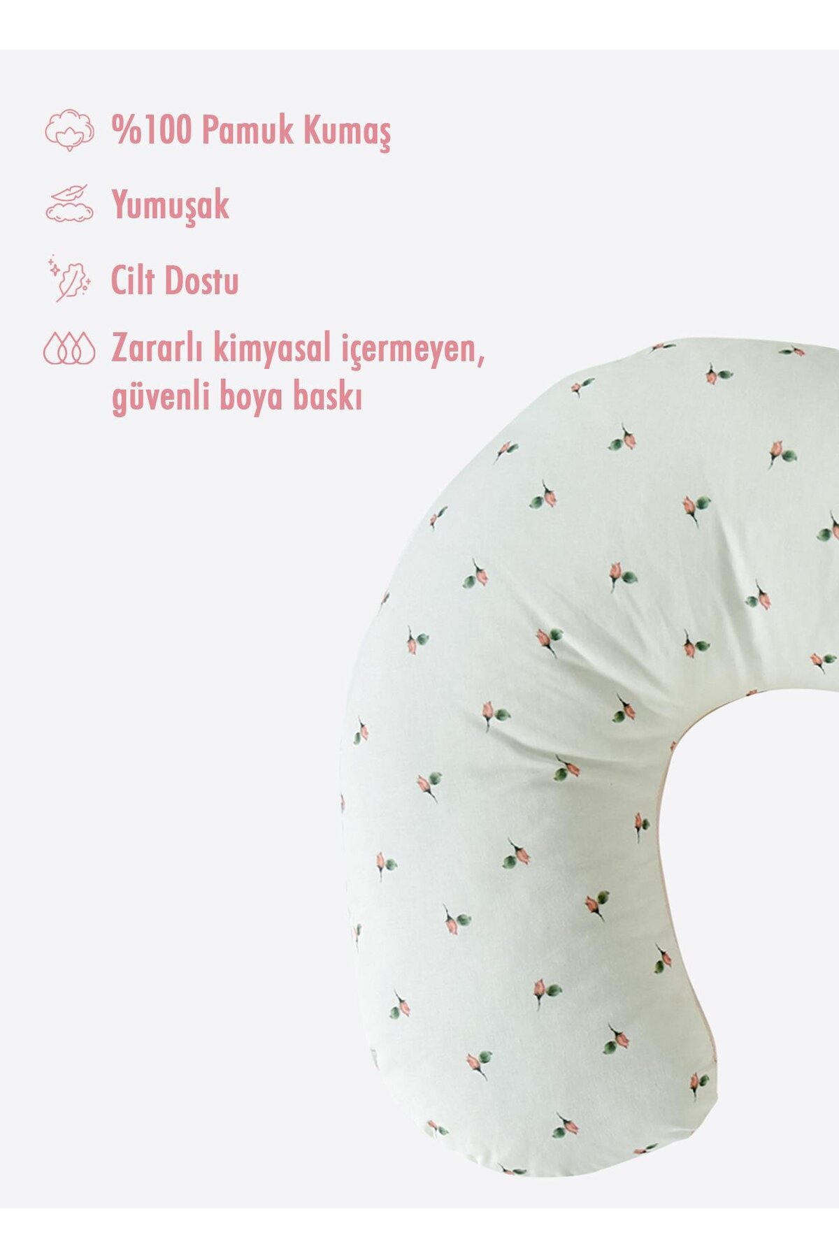 kitikate Tawky Çok Fonksiyonlu Emzirme Yastığı Pembe fotoğrafı 3 (önizleme)