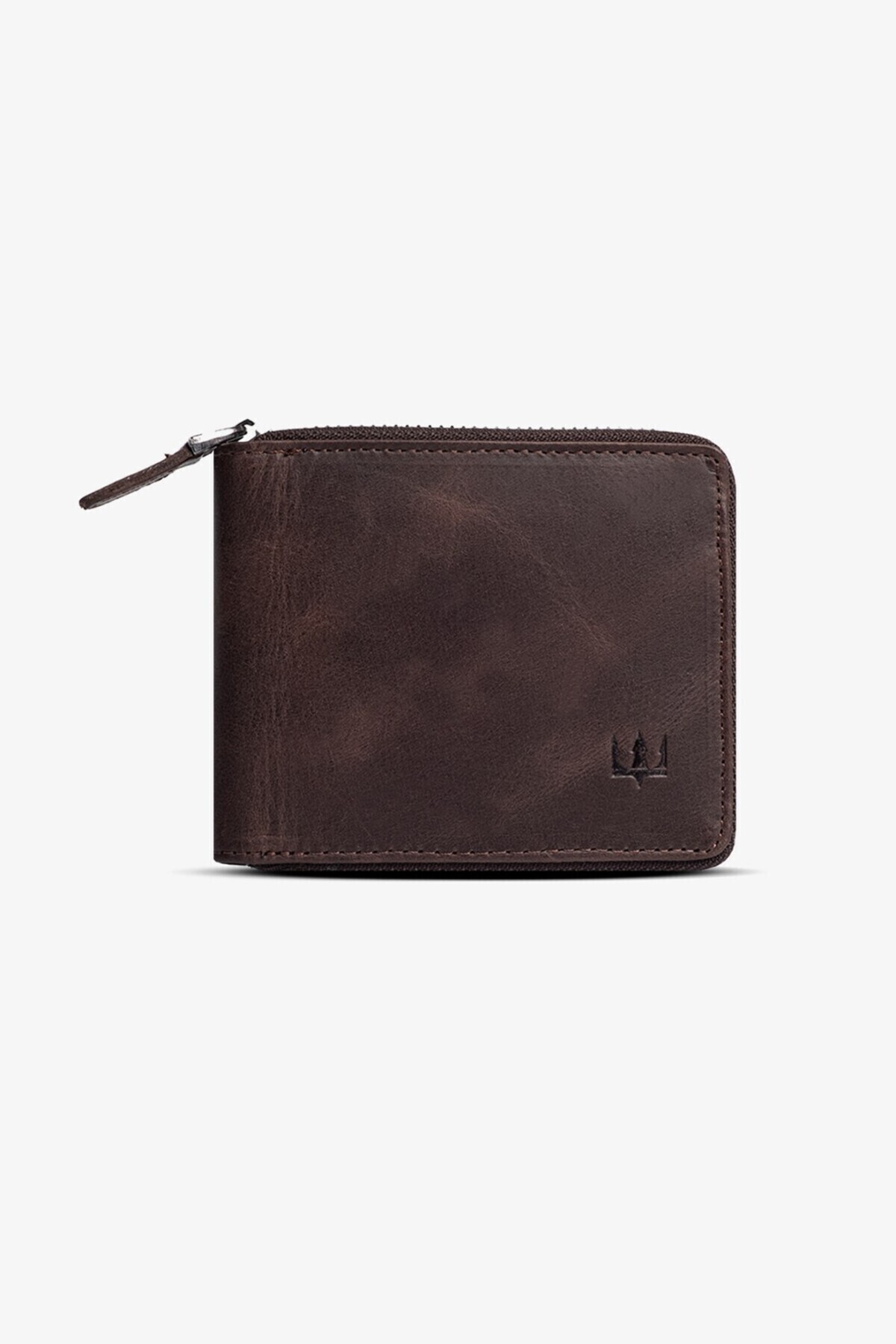 Getto Deri Byanca Hakiki Deri Fermuarlı Kişiye Özel İsim Baskılı Cüzdan