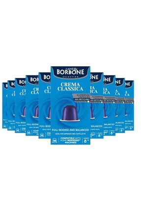 Caffe Borbone Crema Classica Nespresso Makine Uyumlu Alüminyum Kapsül Kahve 1...