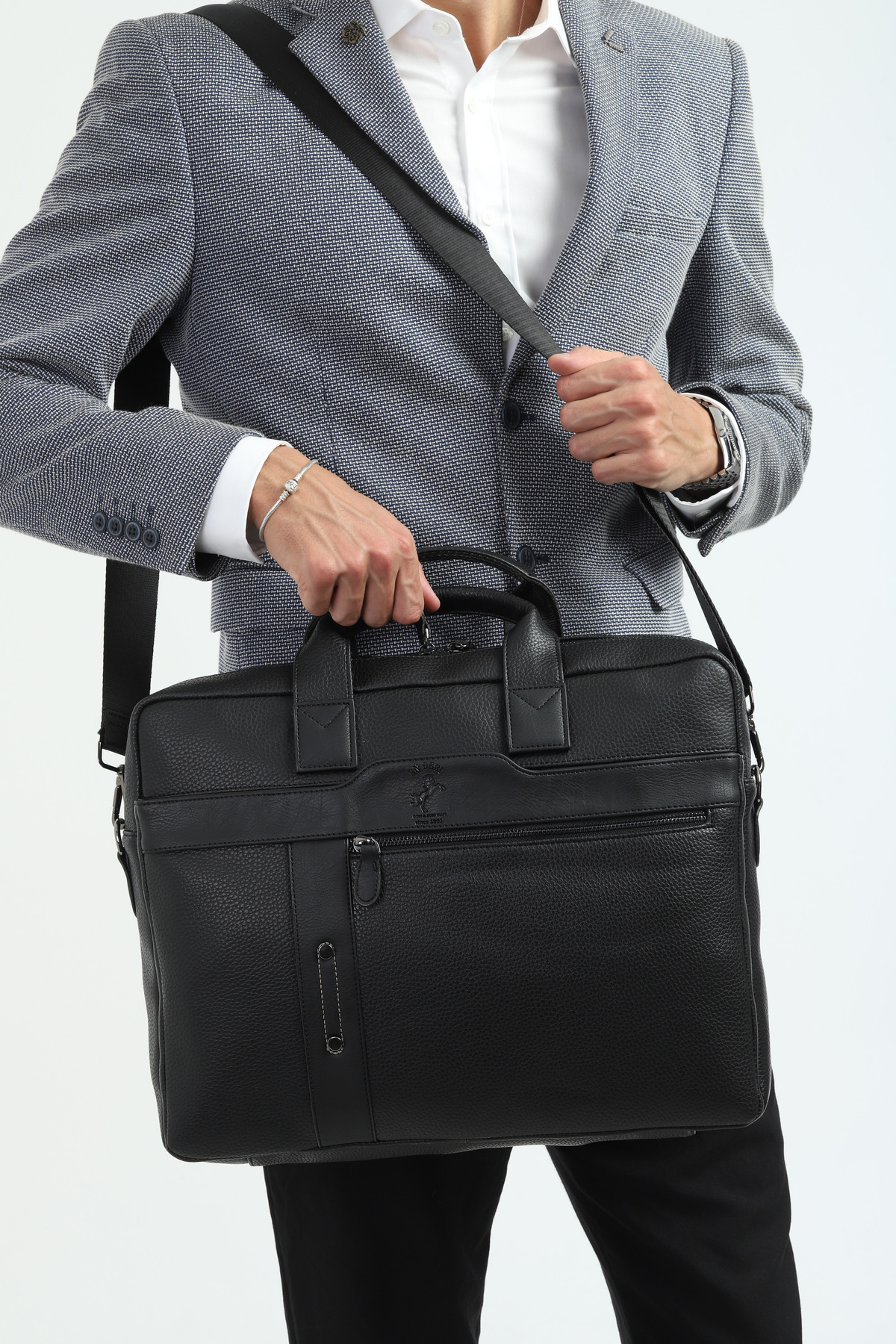 15,6-17,3 Inc Su Geçirmez Çok Bölmeli Omuz Ve El Askılı Evrak Ve Laptop Çantası