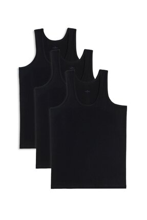 Tudors 3 Adet Compact Penye Siyah Erkek Atlet %100 Pamuk Standart Fit Normal ...