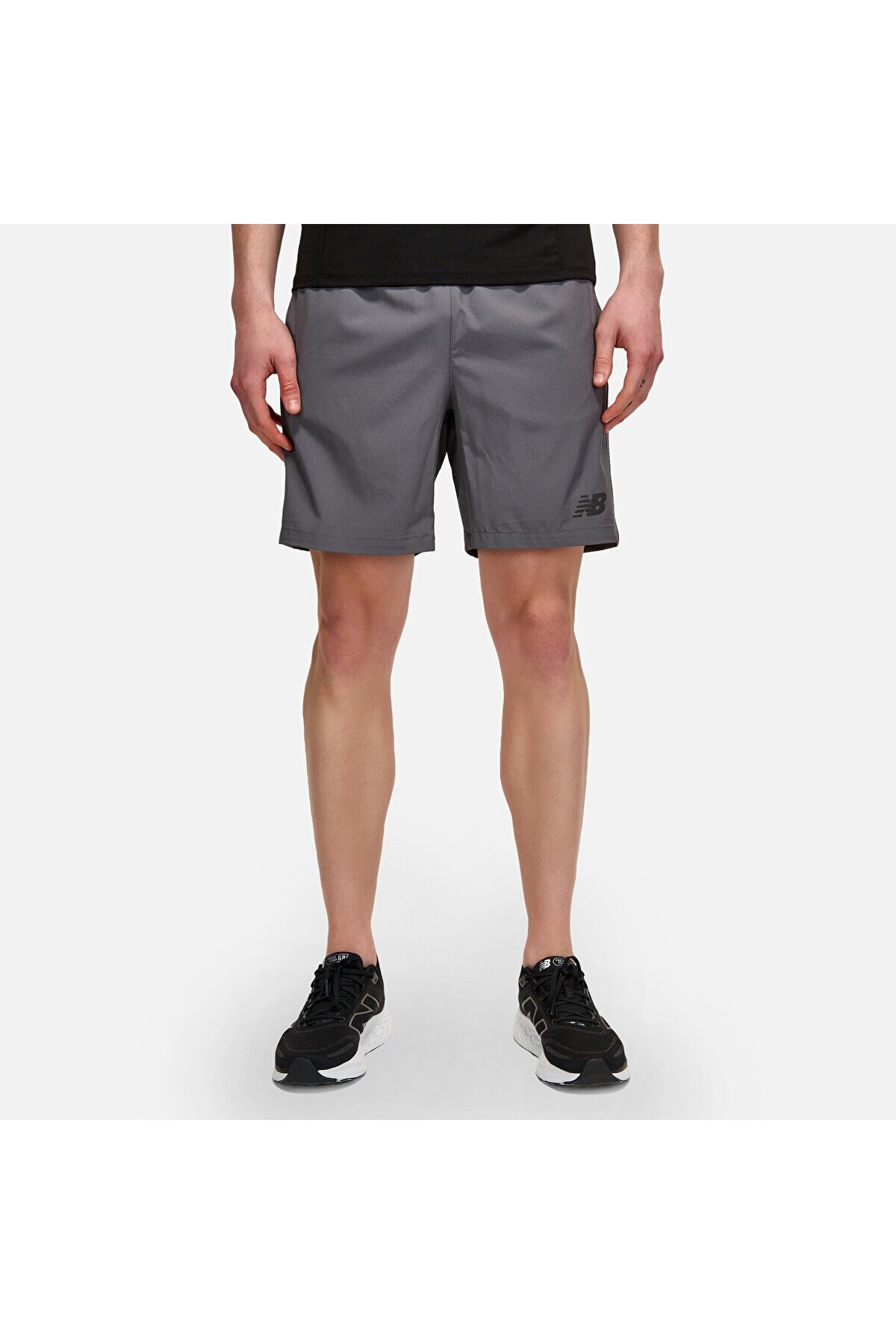 شلوارک مردانه آنتراسیت MNS1452 نیو بالانس شلوارک برمودا New Balance