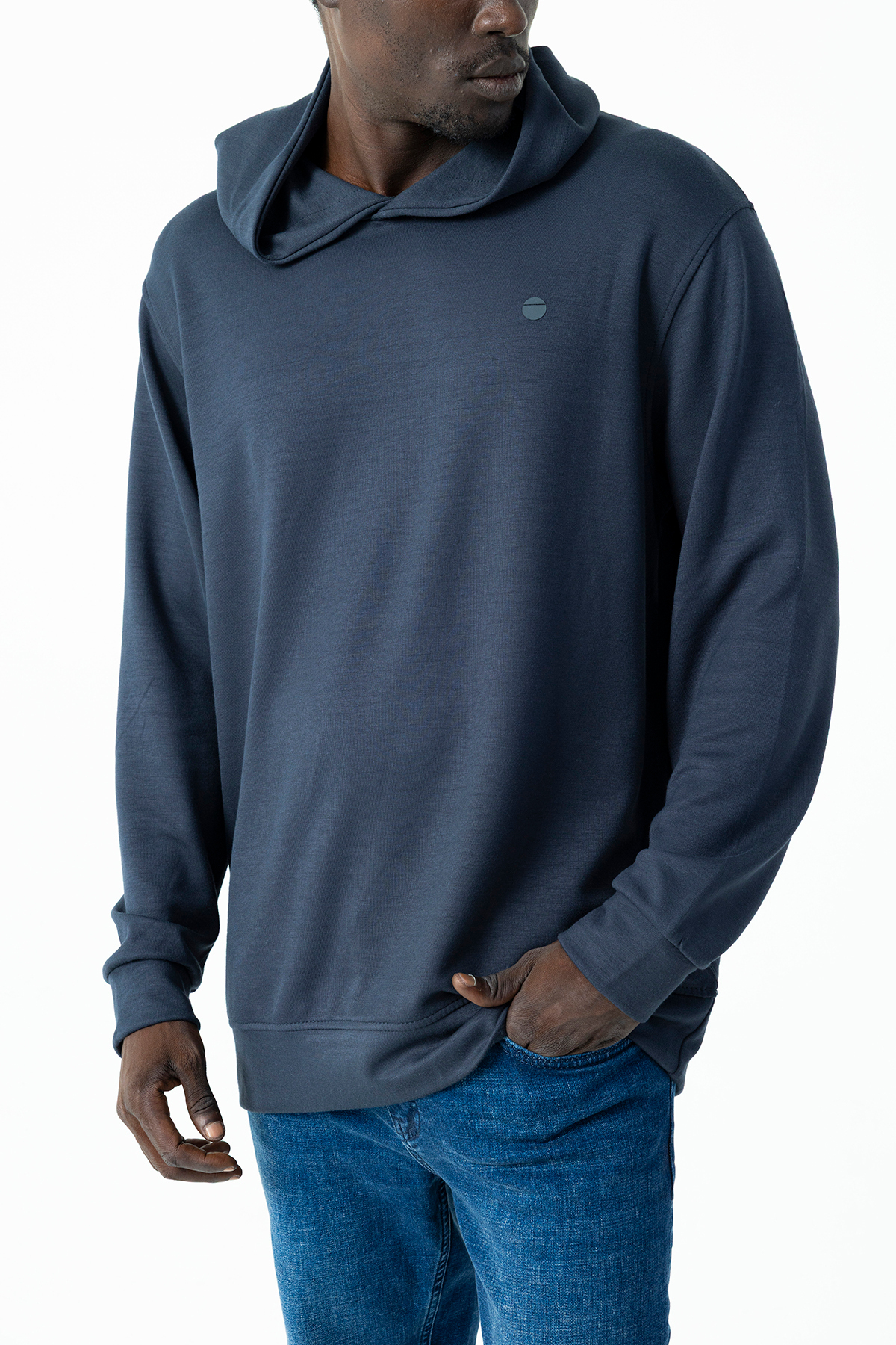 JB John Borners Men's Hooded Oversize Basic Sweatshirt Anthracite - 25K 1063