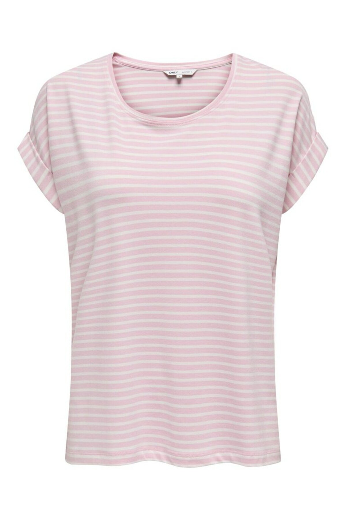 Women's Pink Onlmoster Stripe S/s O-neck Top Jrs Noos T-shirt15206243-Pinklady