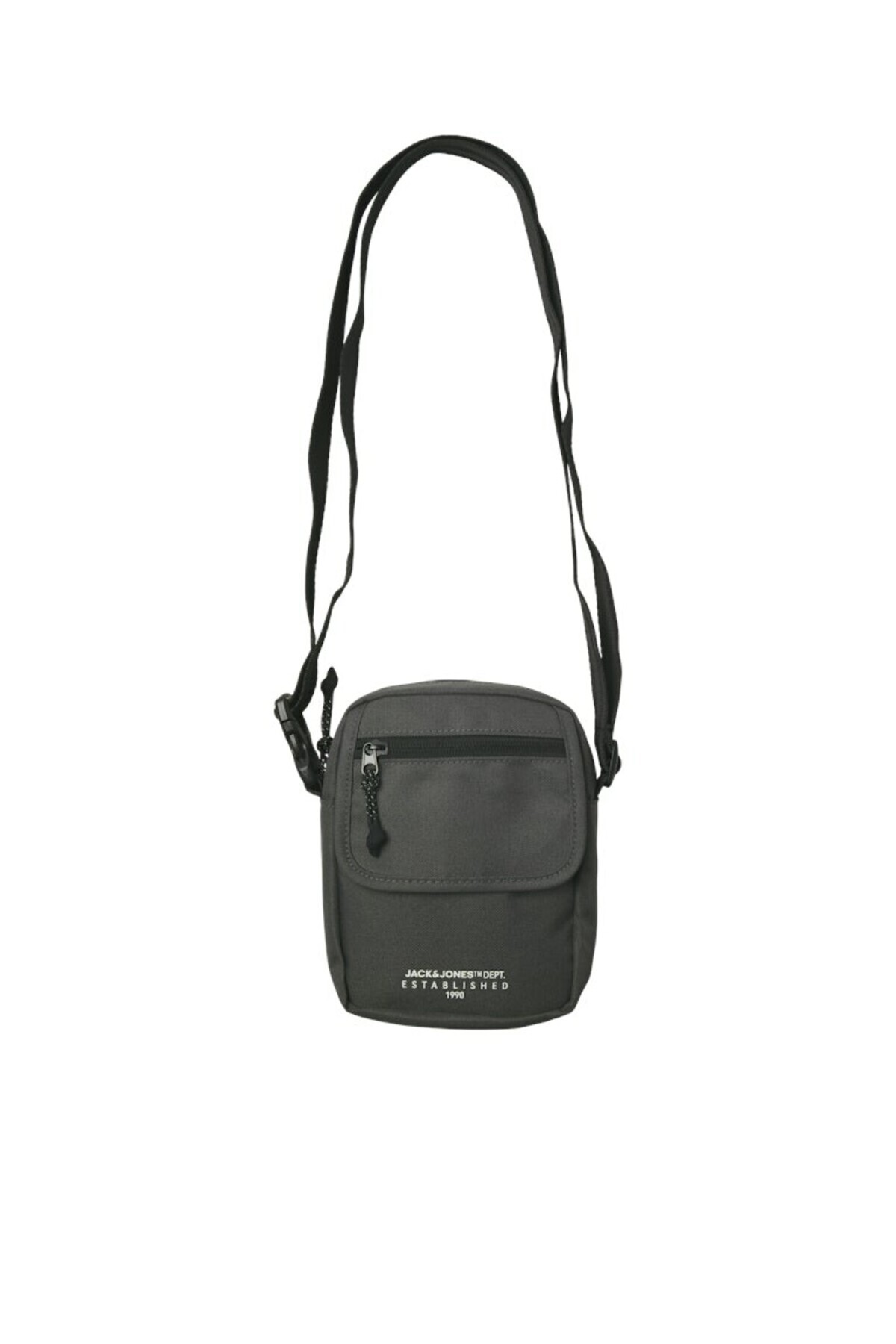 جک اند جونز کیف مردانه طوسی Jactristan Sling Styd Aw24 Bag 12278091-Irongate