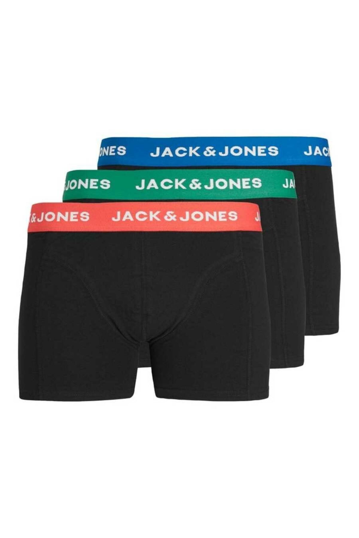 تنه مردانه مشکی جاکادام 3 بسته باکسر 12213088-مشکی Jack & Jones