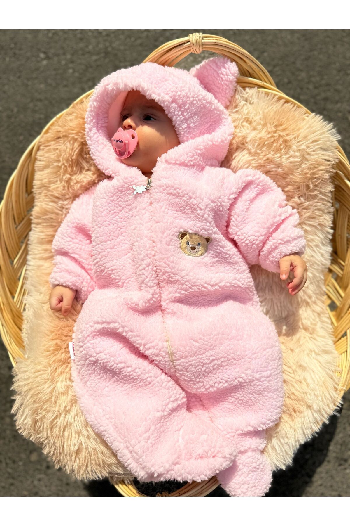 Bebesev Welsoft Peluş Unisex Fermuarlı Astarlı Kışlık Bebek Uyku Tulumu Bebek Tulumu Çocuk Tulumu fotoğrafı 5 (önizleme)