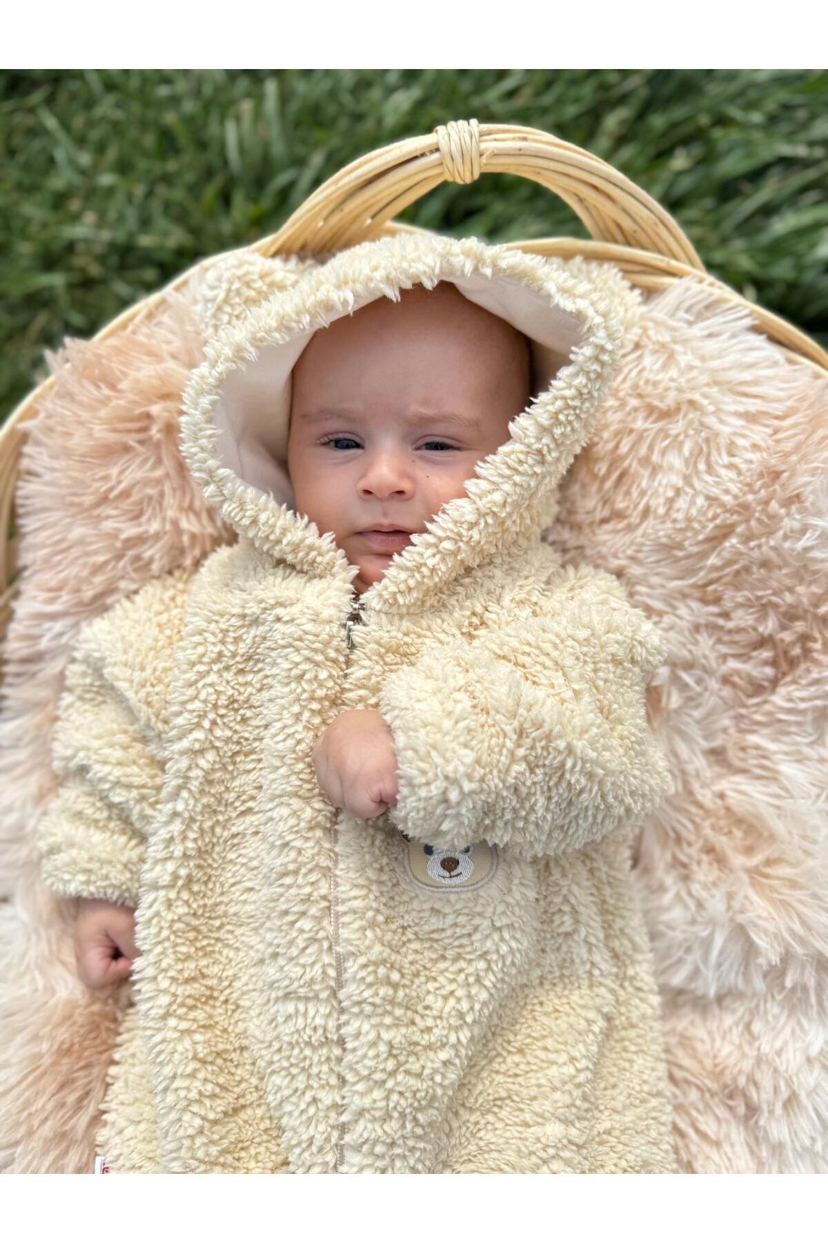 Bebesev Welsoft Peluş Unisex Fermuarlı Astarlı Kışlık Bebek Uyku Tulumu Bebek Tulumu Çocuk Tulumu fotoğrafı 3 (önizleme)