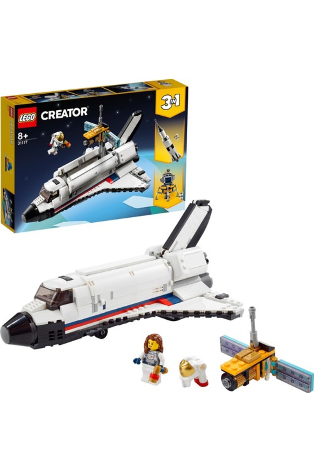 برند: 31117® کریِیتور ماجراجویی شاتل فضایی ۳ در ۱ / ۴۸۶ قطعه / سن ۸ سال به بالا / دسته‌بندی: کودک