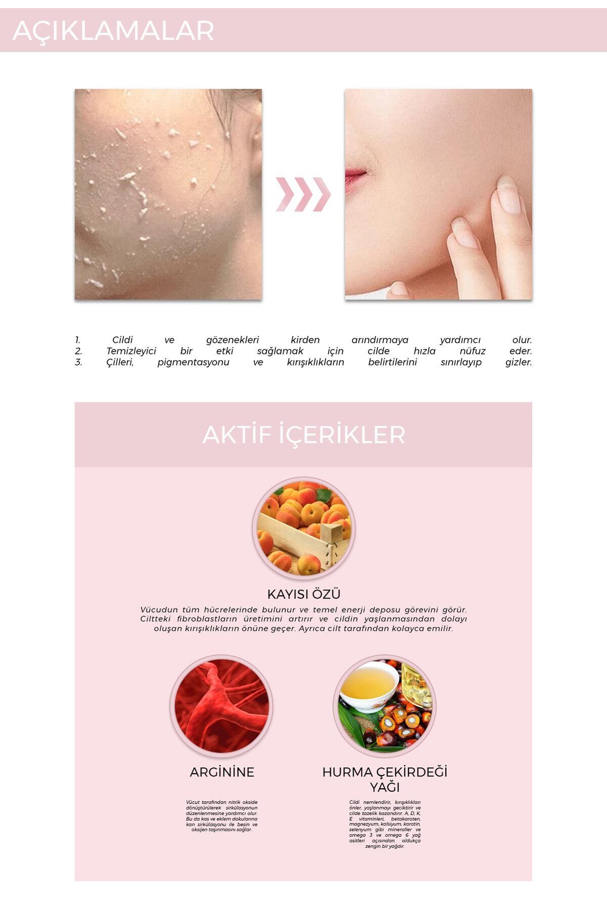 Doğal Kayısı Özlü Vücut ve Yüz Peelingi Beyazlatıcı, Arındırıcı ve Aydınlatıcı, Leke Karşıtı 150ml — Foodaholic019 — تصویر 3 از 4